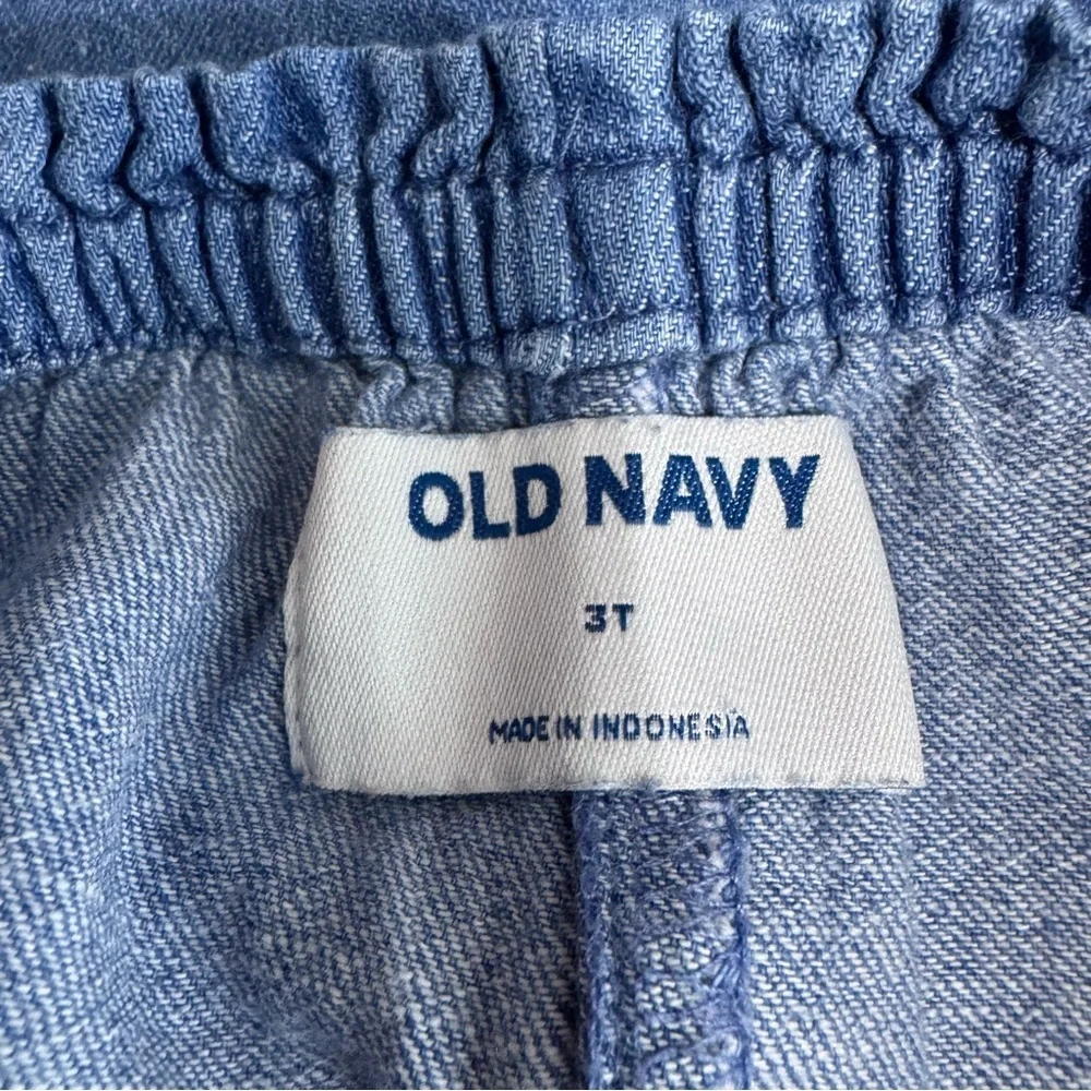 Old Navy Girls Paperbag Waist Denim Shorts